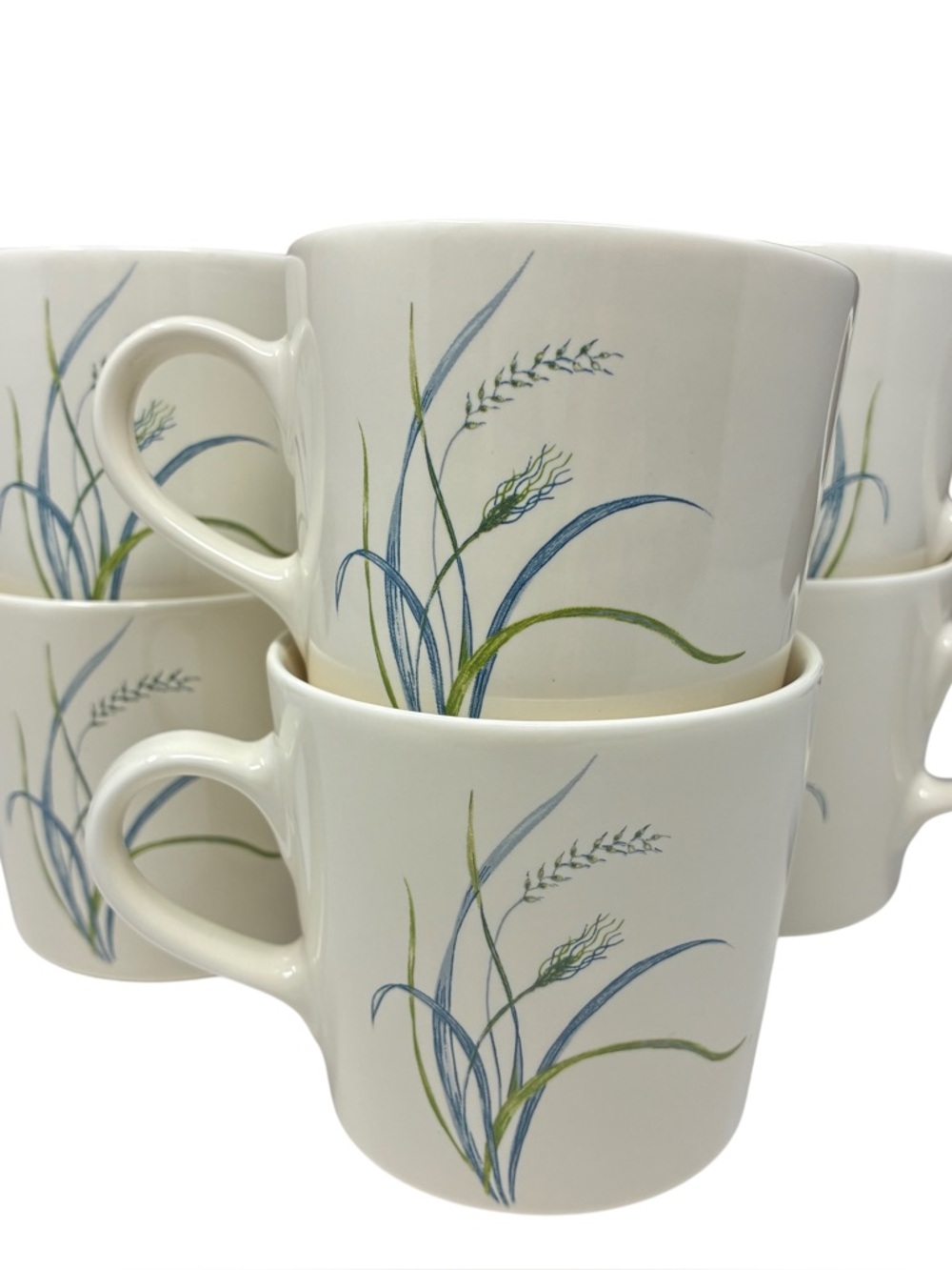 Corelle Coordinates Coastal Breeze Stoneware 3" Coffee Mugs Set Of 6